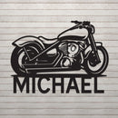 Motorcycle w Name Sign