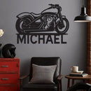 Motorcycle w Name Sign