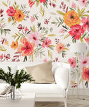 Stylish Brightly Flowers Wallpaper Tasteful Select
