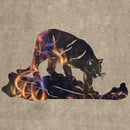 Mountain Lion Crouching Metal Art