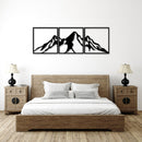 Mountain Range 3 Piece Metal Wall Art Set – Large Landscape Wall Decor