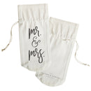 Mr. & Mrs. Canvas Wine Bag