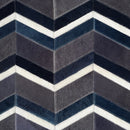MULTI HERRINGBONE – Chevron Patchwork Cowhide Rug