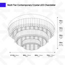 Multi Tier Crystal Chandelier