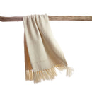 Designer Fringed Striped Throw