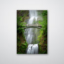 Multnomah Falls Print Metal Wall Art – Oregon Waterfall Pacific Northwest Wall Decor