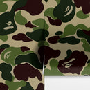 Bape Camo Wallpaper Mural. Blue Camo Streetwear Hype Beast Aesthetics.