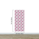 Pink Mermaid Wall Mural. Magical Cute Mermaid and Seahorse in Ocean Peel and Stick Wallpaper.