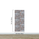 Modern Urban Wallpaper Decor. Metal Steel 3D Wall Mural.