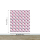 Pink Mermaid Wall Mural. Magical Cute Mermaid and Seahorse in Ocean Peel and Stick Wallpaper.