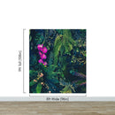 Jungle Wallpaper, Forest Greenery Botanical Wall Mural.