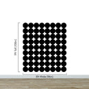 Modern Geometric Black Circle Wallpaper Mural.