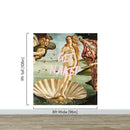 The Birth of Venus “Get Naked” Quote Wallpaper Mural