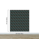 Green Fern Floral Botanical Pattern Wallpaper.