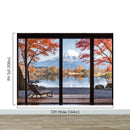 Scenic Lake View with Mount Fuji 3D Wallpaper Mural.