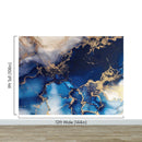 Sapphire Blue Marble Wallpaper Mural.