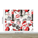 Fashion Cosmetic Make-up Peel and Stick Wallpaper | Removable Wall Mural