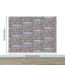 Modern Urban Wallpaper Decor. Metal Steel 3D Wall Mural.