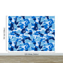 Bape Camo Wallpaper Mural. Blue Camo Streetwear Hype Beast Aesthetics.