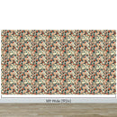 Botanical Flower Garden With Pastel Color Red, Green, Beige Background Wall Mural.