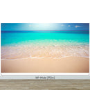 Tropical White Sand Paradise Beach Ocean Wave Scenery Wall Mural.