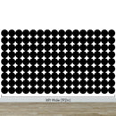 Modern Geometric Black Circle Wallpaper Mural.