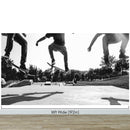 Skateboard Urban Park. Black and White Wall Mural.