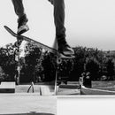Skateboard Urban Park. Black and White Wall Mural.