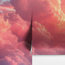 Pink Clouds Wallpaper Mural.