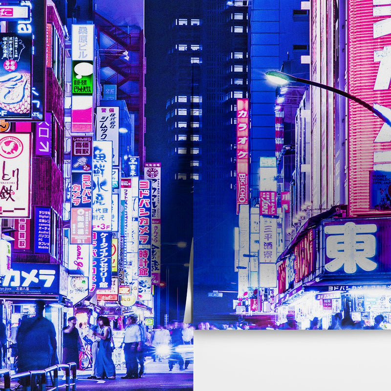 Tokyo Japan Retro 80's Synth Wave Pop Style CyberPunk Wall Mural. #624