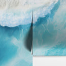 Blue Ocean Wave Wall Mural.