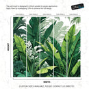 Rainforest Jungle Wallpaper. Banana Leaf Wall Mural.