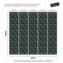 Green Fern Floral Botanical Pattern Wallpaper.