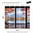 Scenic Lake View with Mount Fuji 3D Wallpaper Mural.