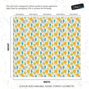 Autumn Leaves Wallpaper. Yellow, Grey, Teal Leaf Wall Mural.
