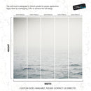 Serene Foggy Ocean Waves Wallpaper Mural.