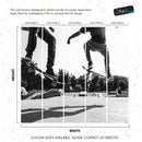 Skateboard Urban Park. Black and White Wall Mural.