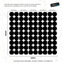 Modern Geometric Black Circle Wallpaper Mural.