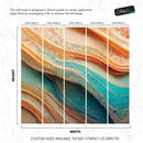 Colorful Marble Slate Wallpaper Mural.