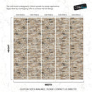 Brick Pattern Wallpaper Mural. Light Tan and Brown Color.