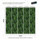 Green Leaves Pattern Wallpaper Mural. Botanical Wall Mural.
