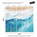 Blue Ocean Wave Wall Mural.