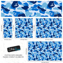 Bape Camo Wallpaper Mural. Blue Camo Streetwear Hype Beast Aesthetics.