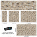 Brick Pattern Wallpaper Mural. Light Tan and Brown Color.
