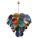 Colorful Disk Glass Round Chandelier