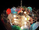 Colorful Disk Glass Round Chandelier