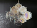 Round Transparent Glass Chandelier