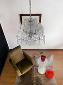 Round Transparent Glass Chandelier