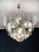 Round Transparent Glass Chandelier