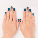 Mushrooms Nail Wrap Kit in Aegean Blue | Nail Care Arts Tools Accessories | On-the-go Travel Kit